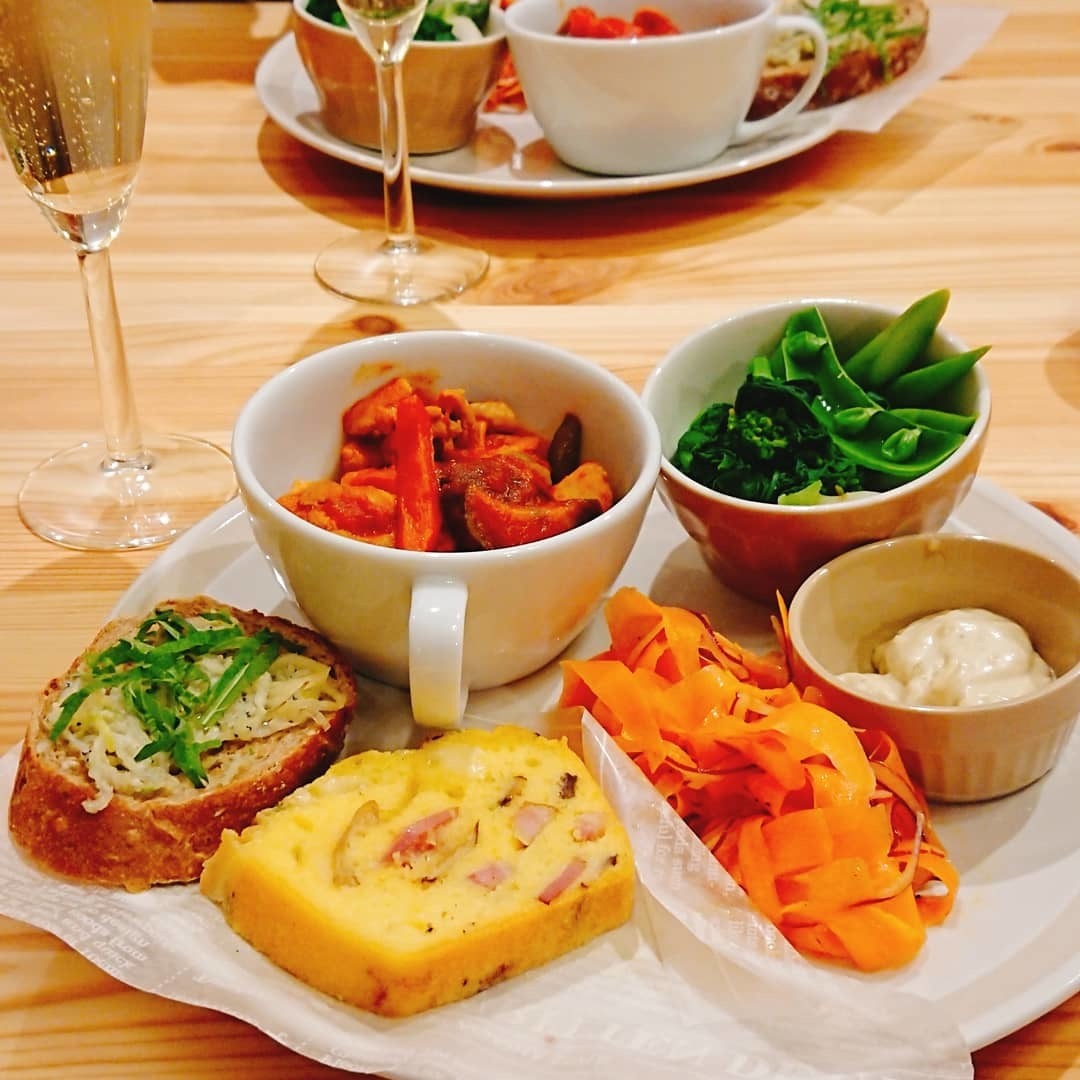 ヘルシーパンのデリ風ランチプレート